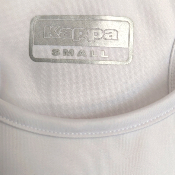 Kappa Women's (Size Small) Monochrome Logo Tank Top/Crop Top With Racerback - Picture 3 of 6
